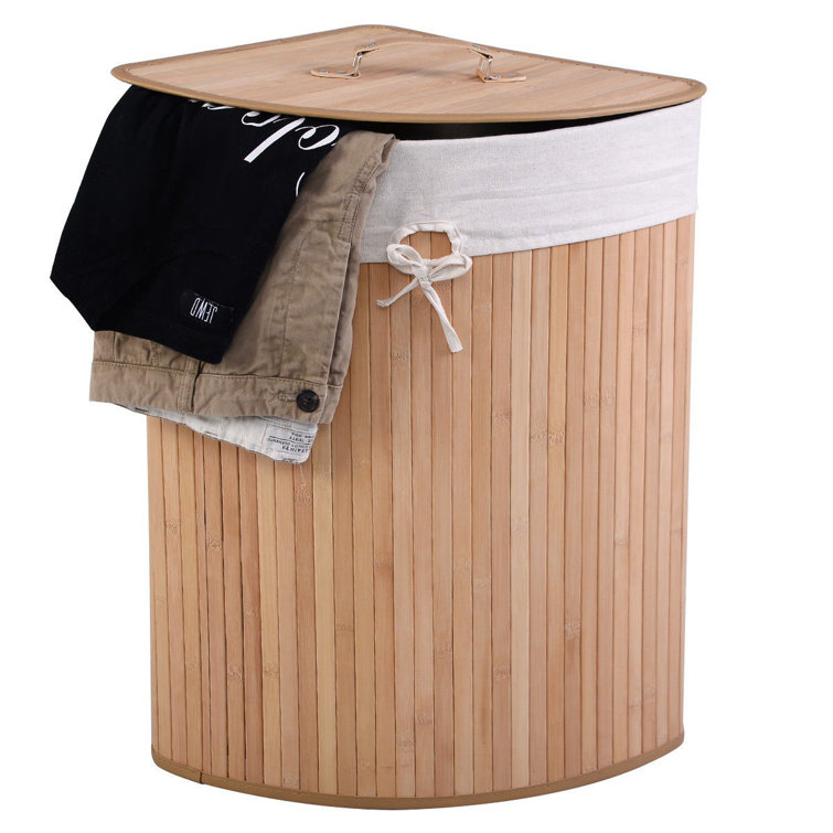 Harper Orchard Bamboo Hamper Laundry Basket Wayfair